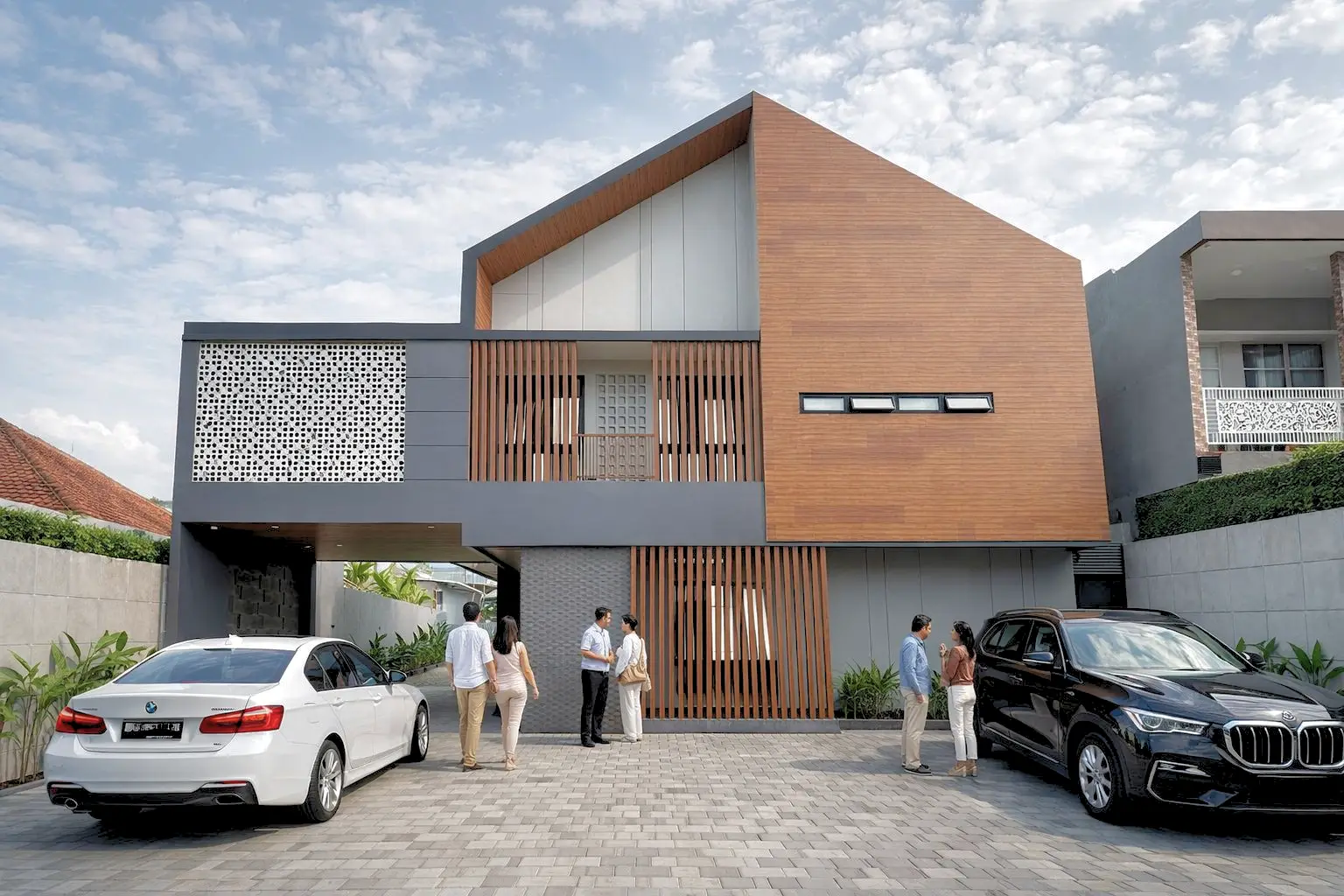 Area hunian Elevee House yang asri